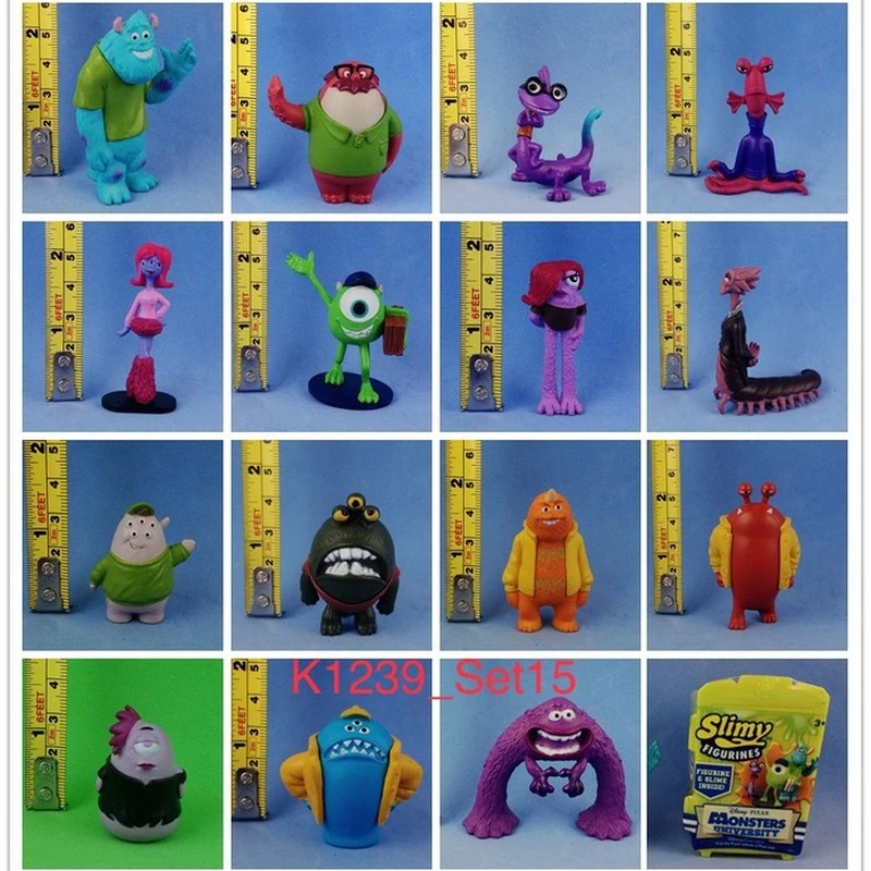 

Anime Monsters University Mike Wazowski Professor Knight Mini Figures Ornaments Toys for Girls Boy Christmas Gifts