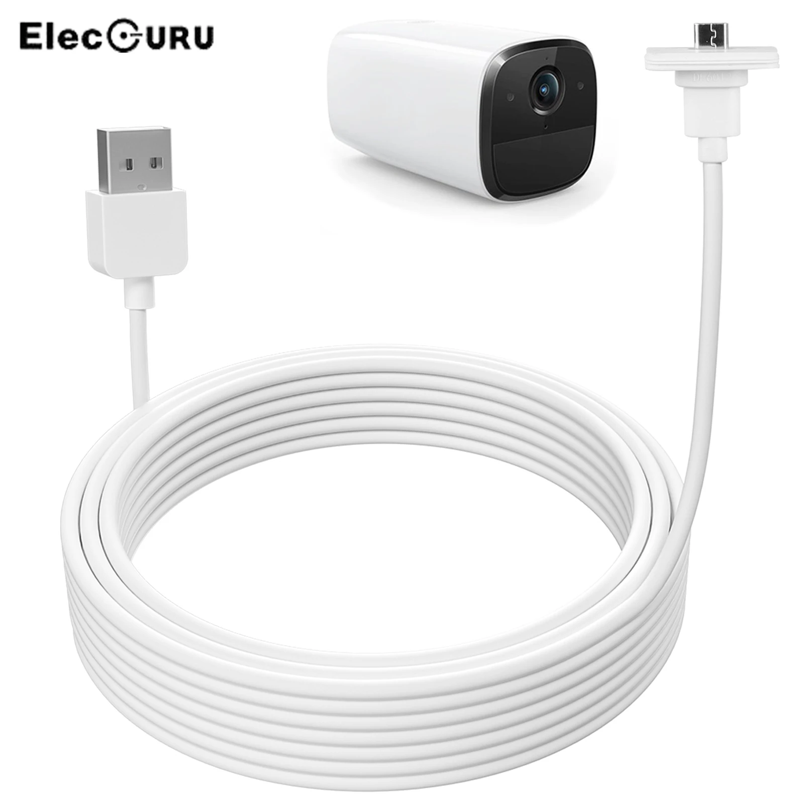 Cabo da Câmera Cabo de Alimentação de Carregamento à Prova Água para Eufy Acessórios da Câmera Eufy 9m Dwaterproof E40 E20 30ft –