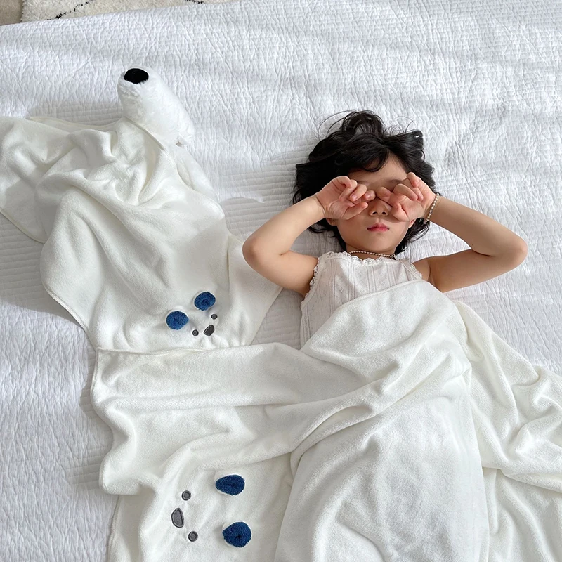 Absorbent Bear Cartoon Microfiber Beach Bath Towel Quick-drying Adult Towel Gift Home Decor