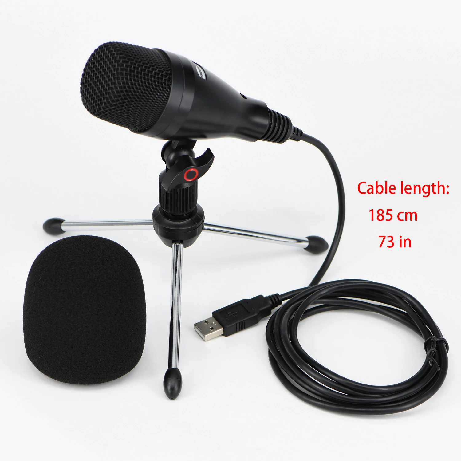 Встроенный кардиоидный электромагнитный конденсаторный USB-микрофон со штативом