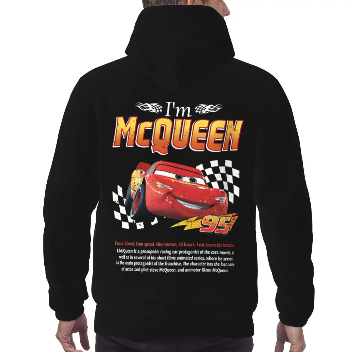 Толстовка с молнией Mcqueen and Sally 95 для мужчин и женщин пуловер толстовки длинными