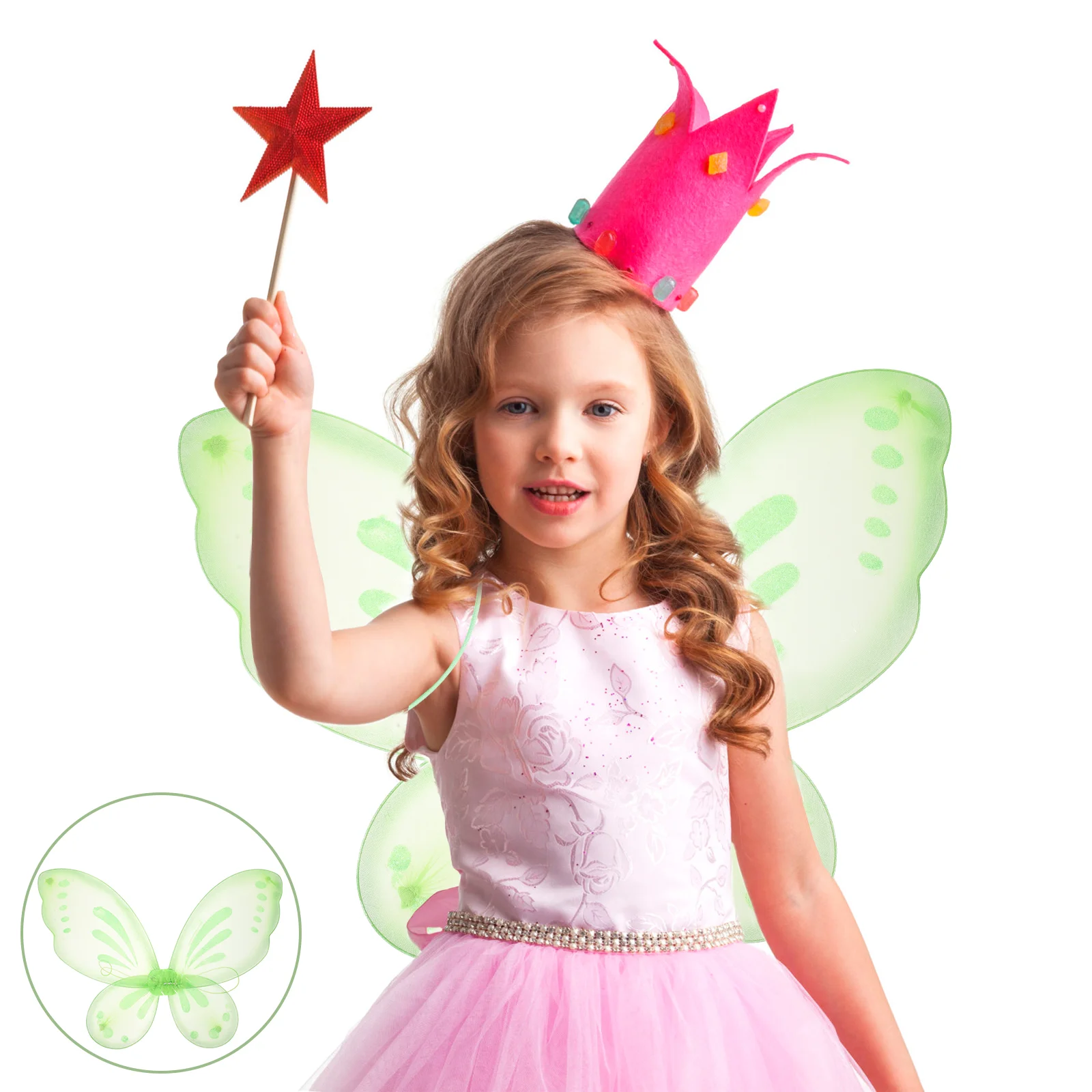 

Little Girl Butterfly Wing Fairy Girls Clothing Cosplay Nylon Prop Costume Child