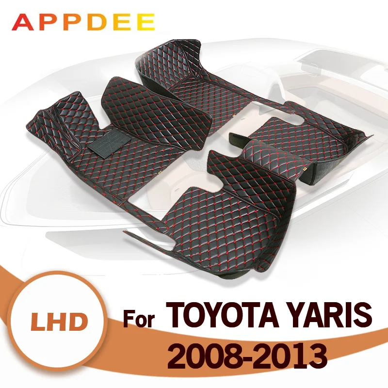 

Car Floor Mats For Toyota Yaris 2008 2009 2010 2011 2012 2013 Custom Auto Foot Pads Automobile Carpet Cover Interior Accessories