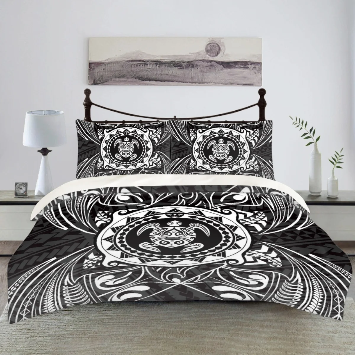 

Комплект постельного белья из 3 предметов с принтом черепахи