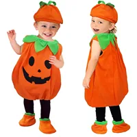 Kids Halloween Pumpkin Costumes Halloween Decorations Cute Cosplay Fancy New Year's Carnival Party Dresses for Baby Girls Boys