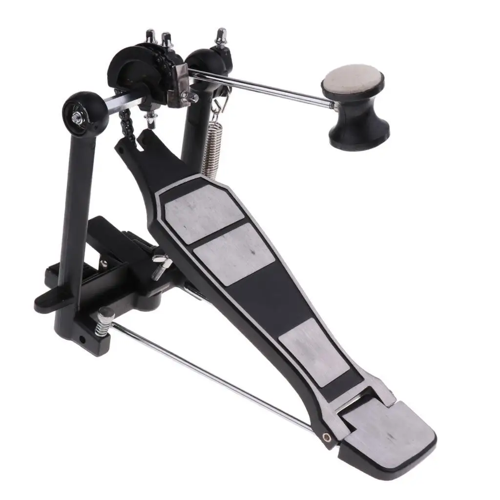 

Rack Drum Pedal Set with Drum Beater Single Chain Drive Kit for Drummer