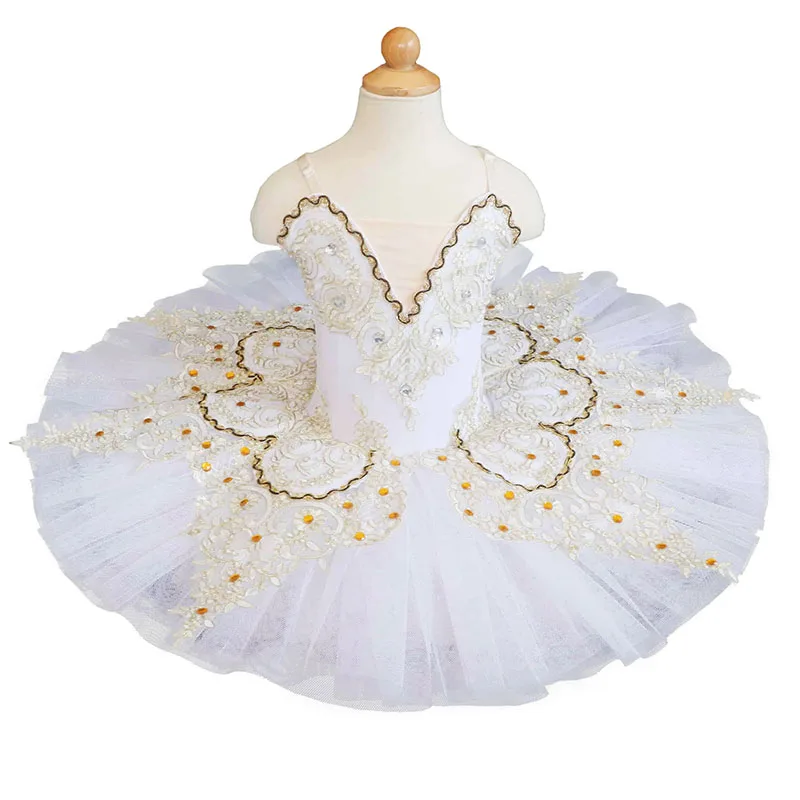 Детская балетная юбка платье для выступлений профессиональное Лебединое озеро