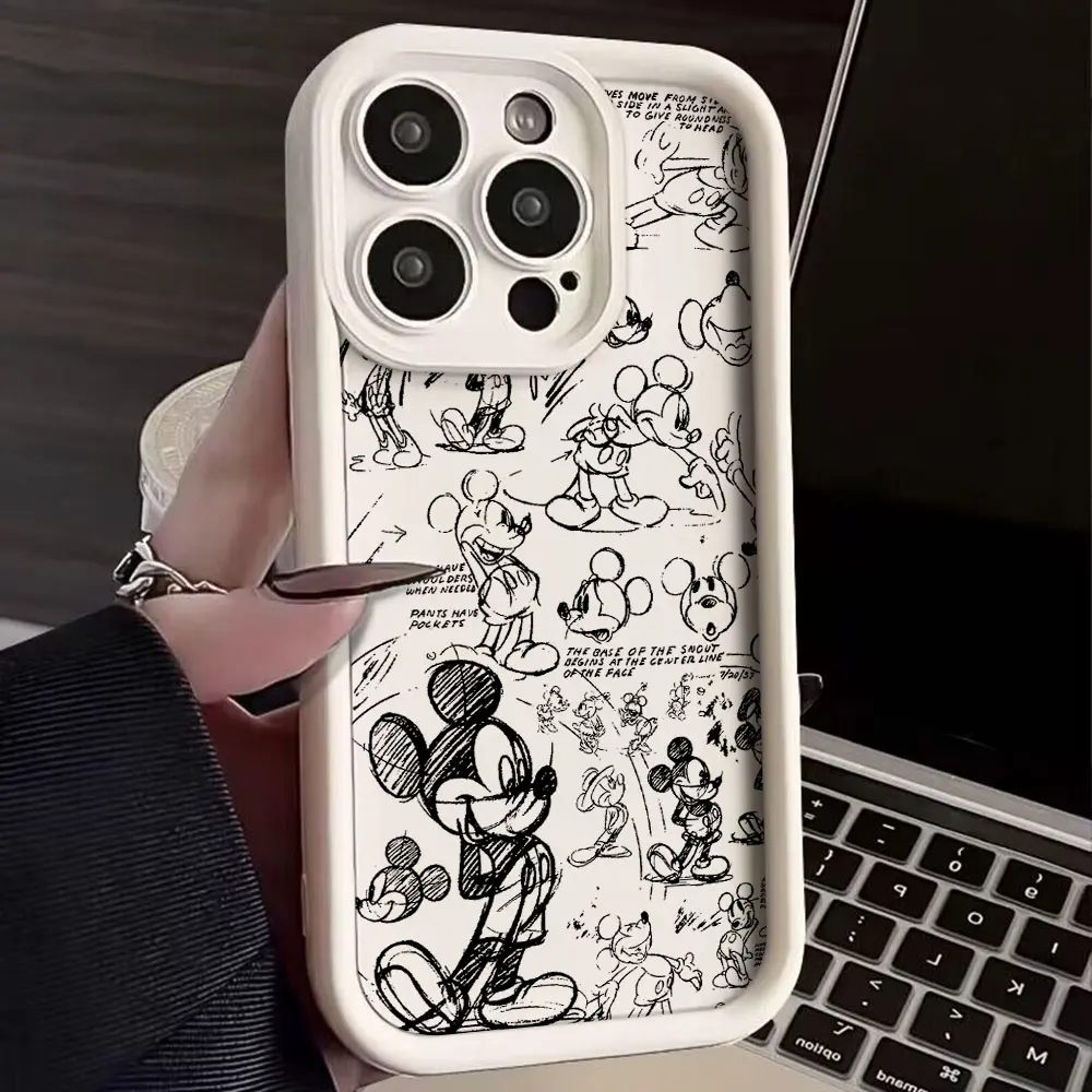 Милый чехол для телефона Disneys Graffiti с Микки Маусом Oppo Realme C65 C63 C67 C55 C53 C35 C33 12 11 GT6 GT3 Narzo