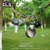 camping daisy chain 1 6m 2 6m outdoor clothesline multifunctional portable adjustable lanyard rope unique outdoor fashion items