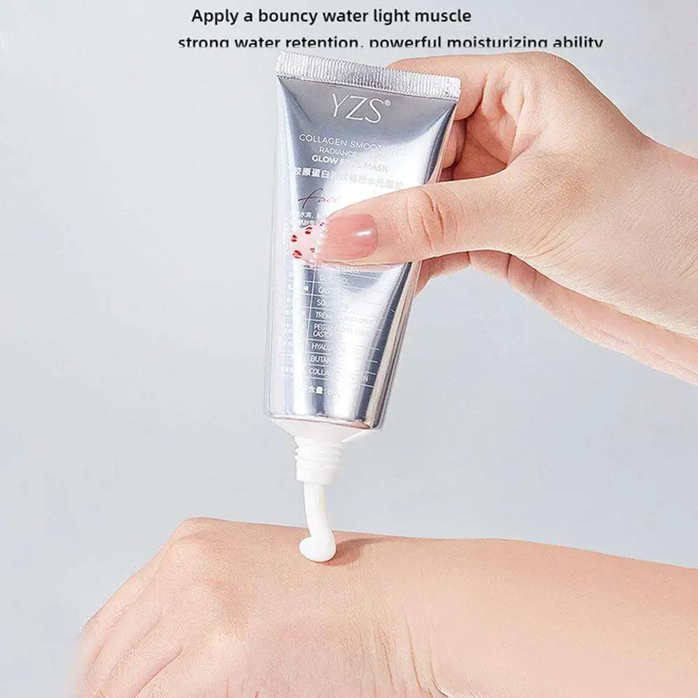 Коллагеновая упаковка отшелушивающая маска для лица эластичность увлажнение