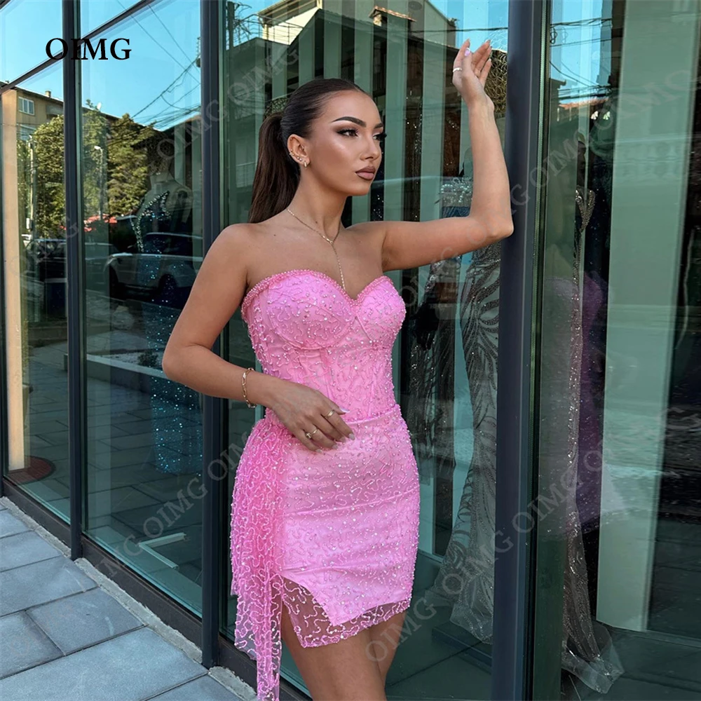 2023 сексуальные блестящие оранжевые платья OIMG для выпускного вечера пляжные