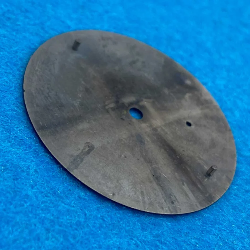 38.8MM Watch Dial Watch Accessories Blue Dial Green Luminous Fits 6498 Movement Watch Dial