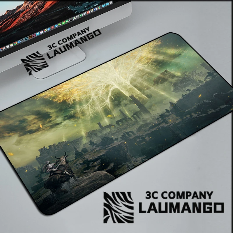 

Elden Ring Gaming Mouse Pad Anime Pc Gamer Desk Mat Carpet Cabinet Mousepad Mats Accessories Keyboard Mouse Large Xxl Extended