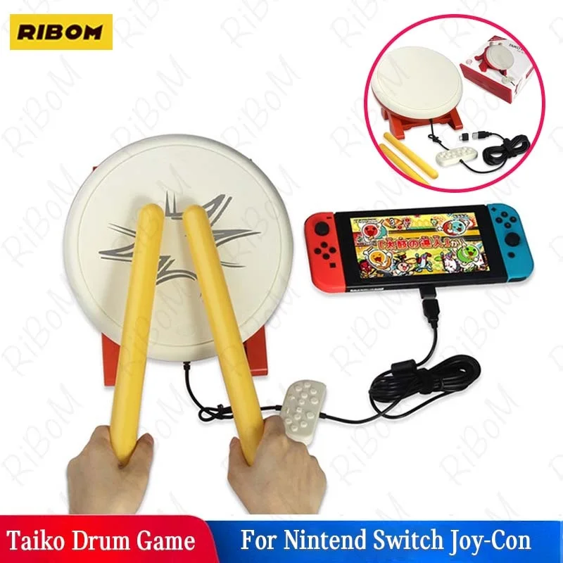 

NEW For Nintend Switch Gaming Drum For NS Joy-Con Video Game Taiko Drum For Nintendo Switch Taiko No Tatsujin Game Accessories