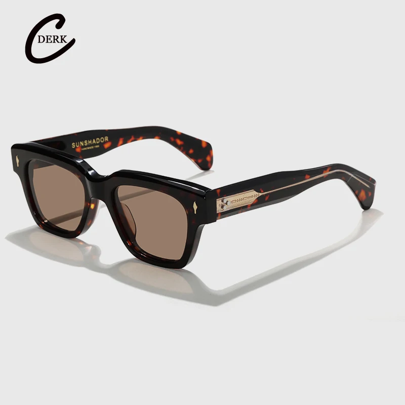 Элегантные винтажные прямоугольные ацетатные черепаховые оттенки ручной работы