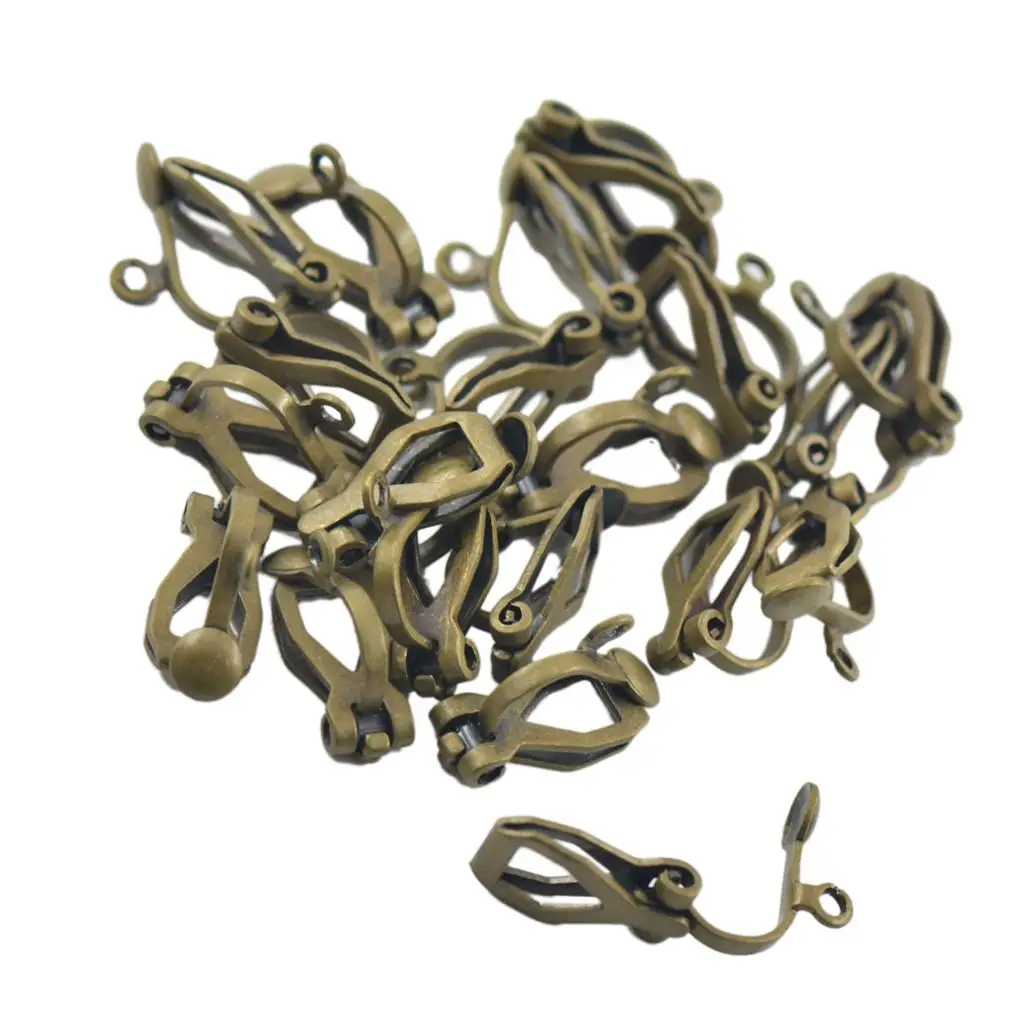 

6Pairs Bronze / Non-pierced Earrings Earwires Ear Jewellery Findings