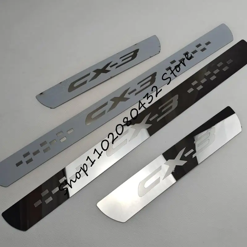 

Free Shipping for Mazda CX-3 CX3 2016-2021 Stainless Steel Door Sill Scuff Plate/Door Sill protector Welcome Pedal Car-styling