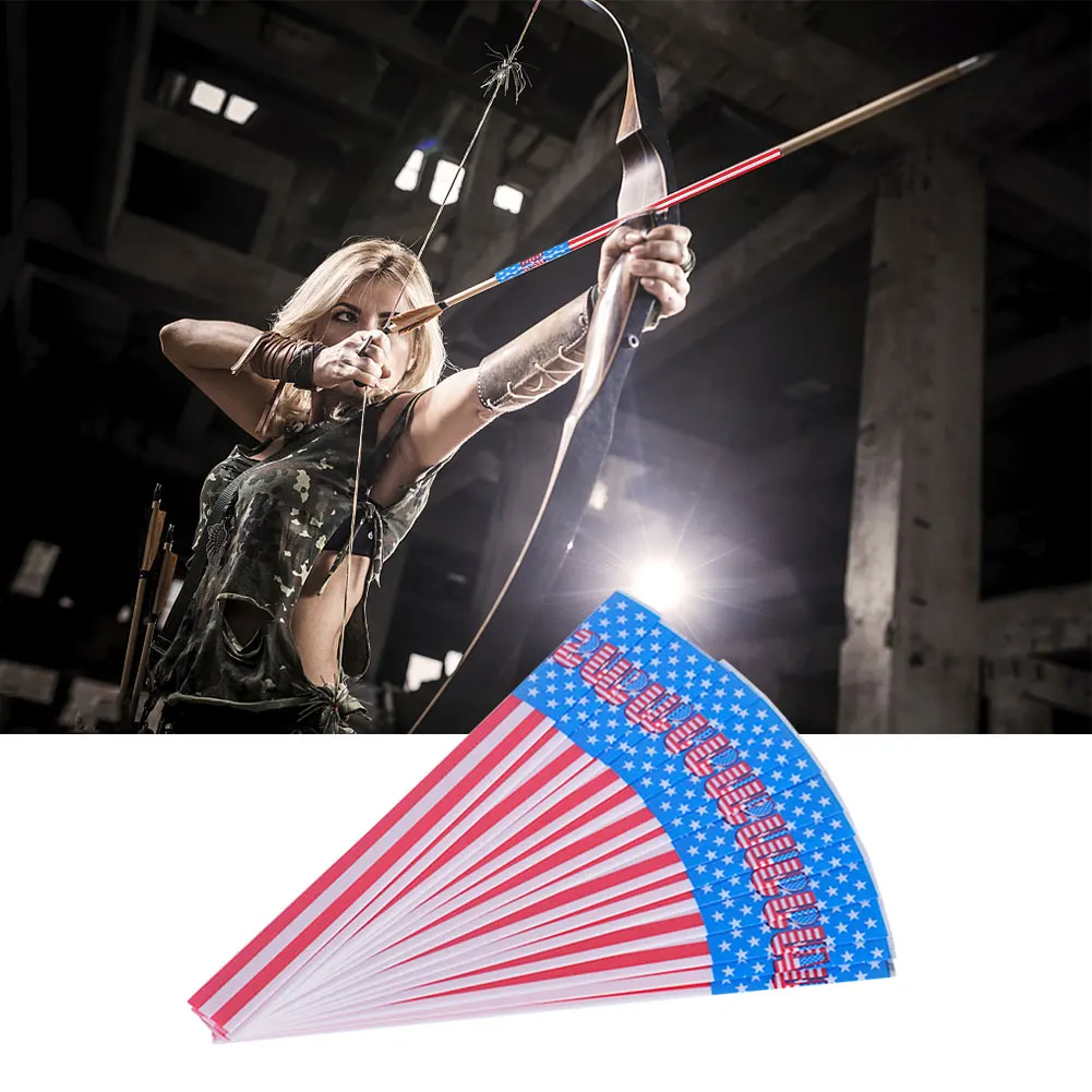 

15pcs Arrow Shaft Sticker Decal Heat Shrinkable Arrow Wraps American Flag Pattern Stickers Bow Archery Equipment Arrow Stickers