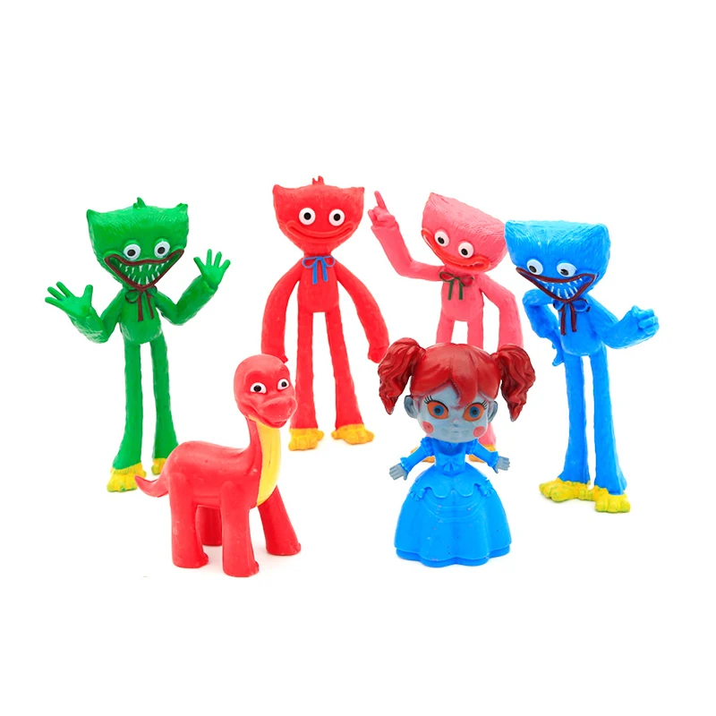 

6 Pcs/set Huggy Wuggy Toy Game Figure Poppy Playtime Game Horror Doll Peluche Toys For Kids Birthday Gifts Room Ornaments Figure