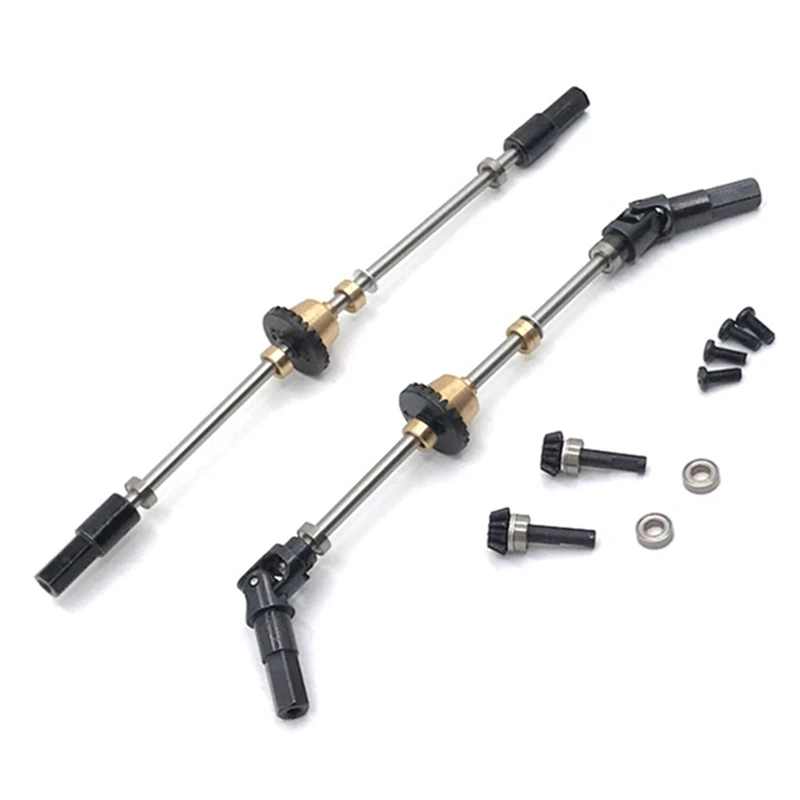 

For MN D90 MN90 MN98 MN99S 1/12 RC Car Upgrade Parts Metal Front And Rear Differential Axle Drive Shaft Kit