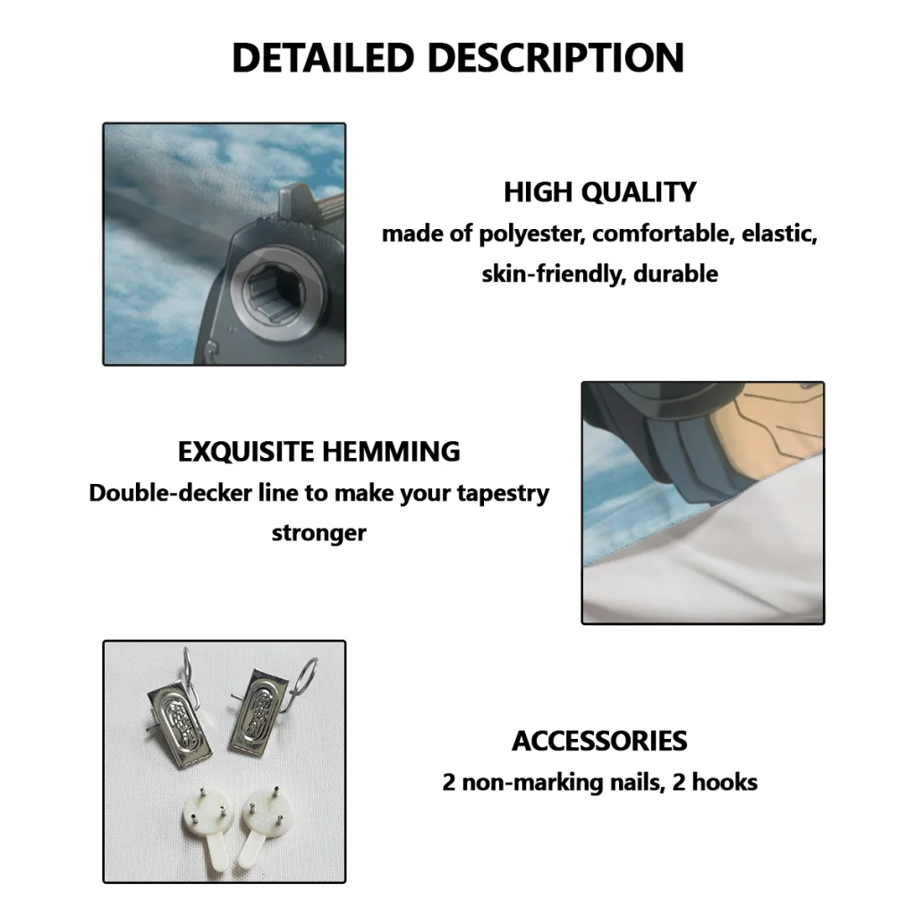 Holding A Pistol Bedroom Tapestry Cowboy Bebop Spike Anime Background Hanging Blanket Room Arts Decor Ornaments Gobelin |