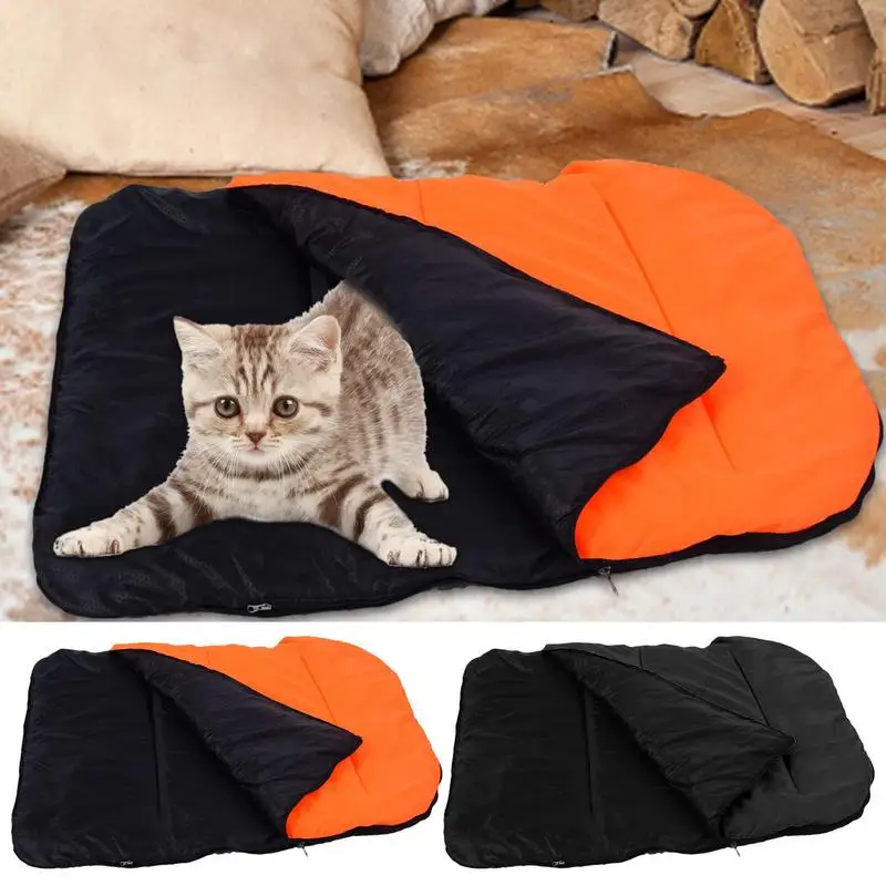 

Теплый упаковочный коврик для собаки, спальный мешок для щенка, теплый одеяло для собаки, спальный мешок для собаки, кровать для кемпинга, пешего туризма