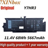 7XINbox Y7HR3 11.4V 68Wh 5667mAh JHT2H 0HRGYV 0WY9MP Original Replace Laptop Battery For Dell Latitude 7410 Series Notebook