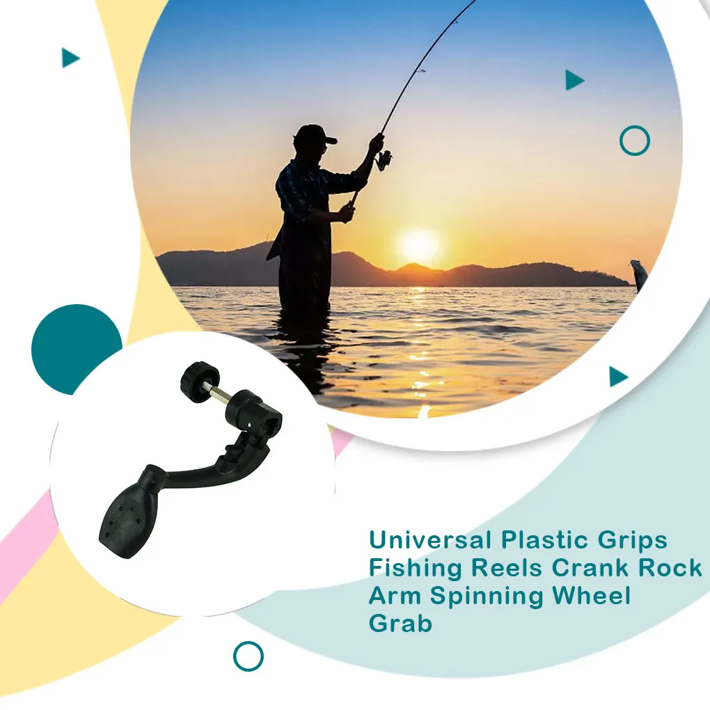 Universal Fishing Reel Grip Crank Arm Nylon Spinning Wheel Grasp Handle Portable River Freshwater Accessory Beginner