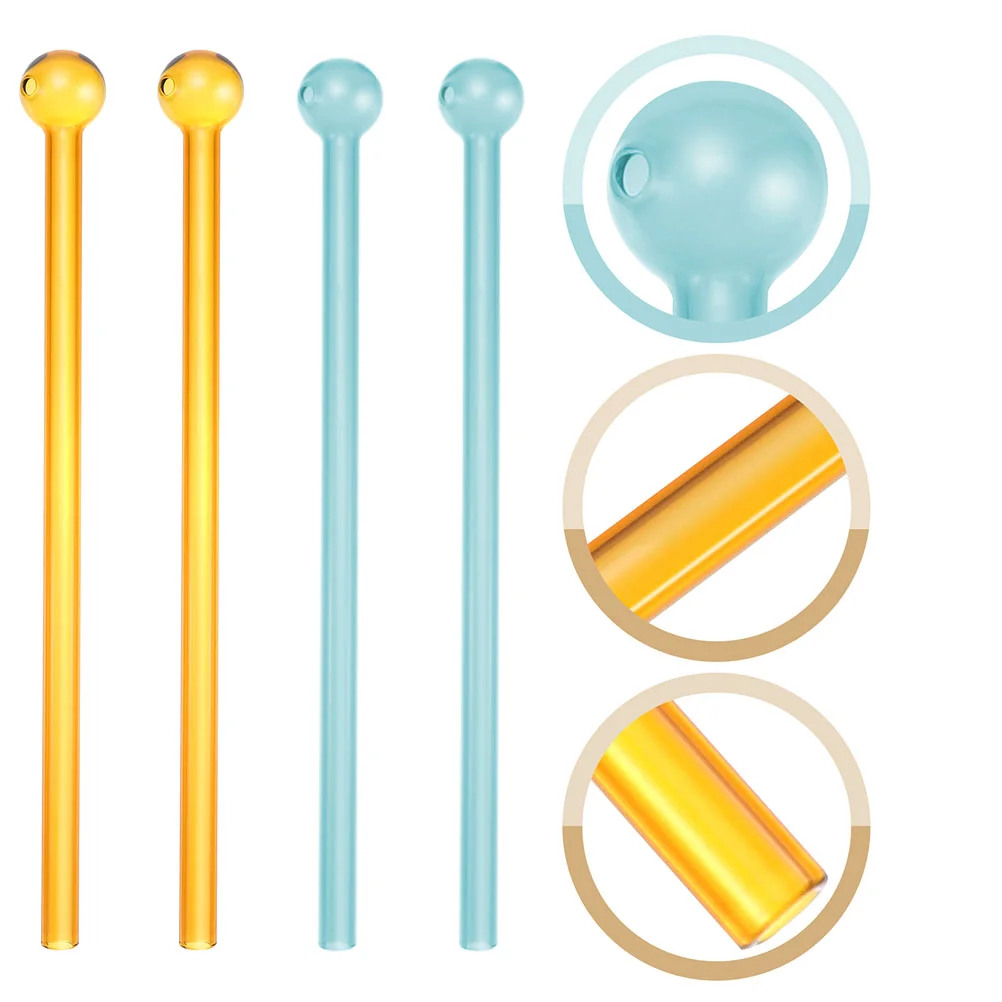 

4 шт., цветные соломинки для напитков