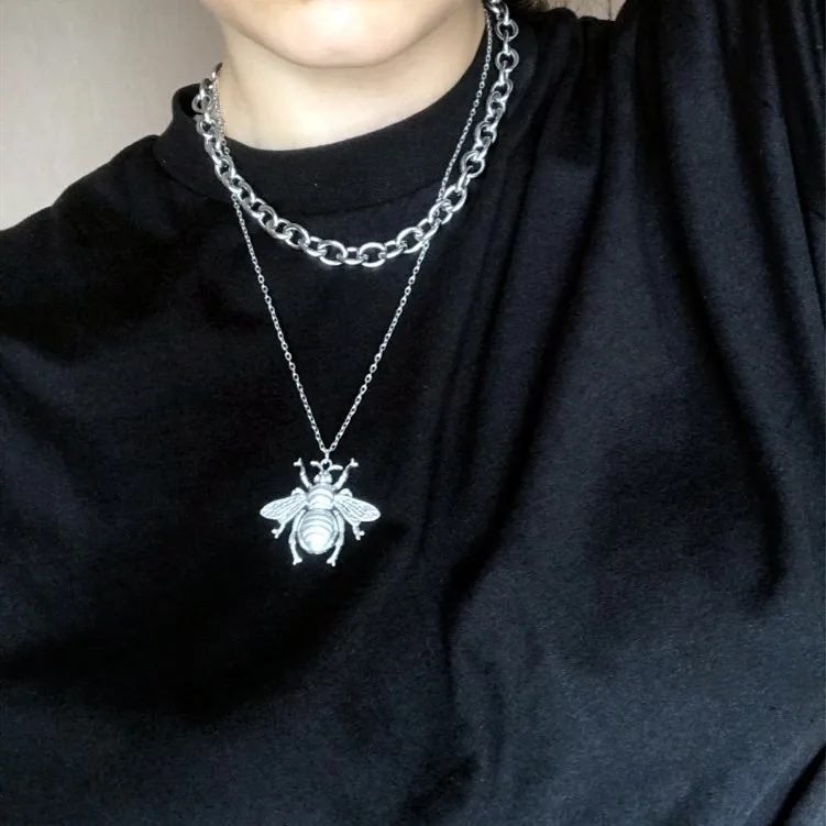 

2021 Fashion hornet honey bee Pendantschain short long Mens Womens necklace for Animal creative gifts