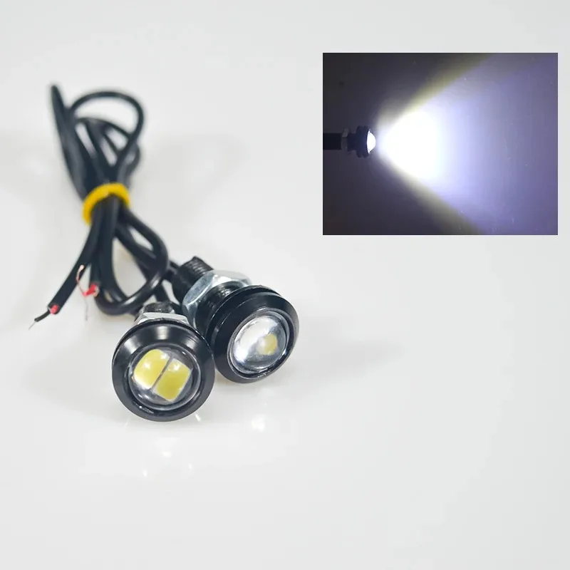 

2 шт. Drl светодиодные противотуманные фары Auto 18 мм Eagle Eye автомобильные ходовые огни DRL для автомобилей 5630 2SMD 12 В 2 Вт задний фонарь Водонепроницаемый фонарь заднего хода