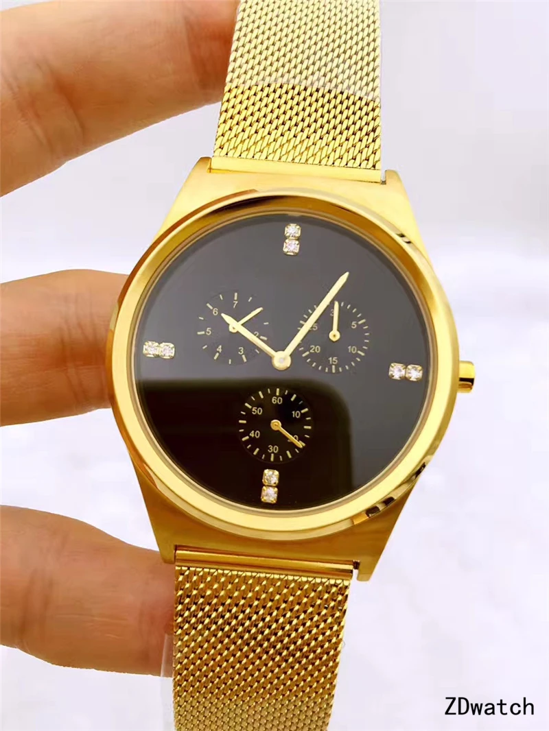 Women's wristwatchFashion casual watch bracelet simple elegant Quartz Watch waterproof stainless steel mesh women's watch