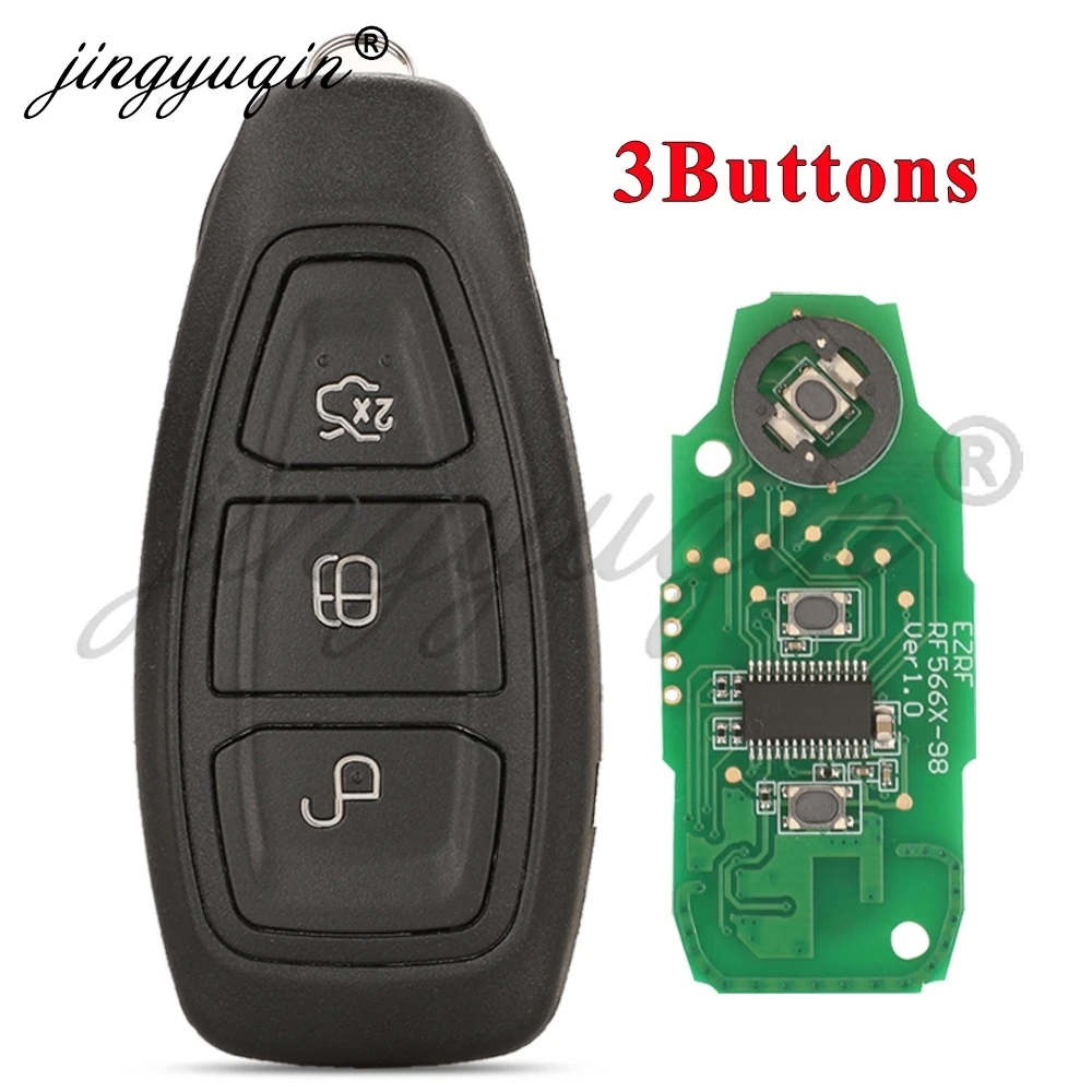 

Умный Бесключевой Пульт Дистанционного Управления Jingyuqin Для Ford Focus, Fiesta, C-Max, Mondeo, Ecosport, Galaxy, Kuga