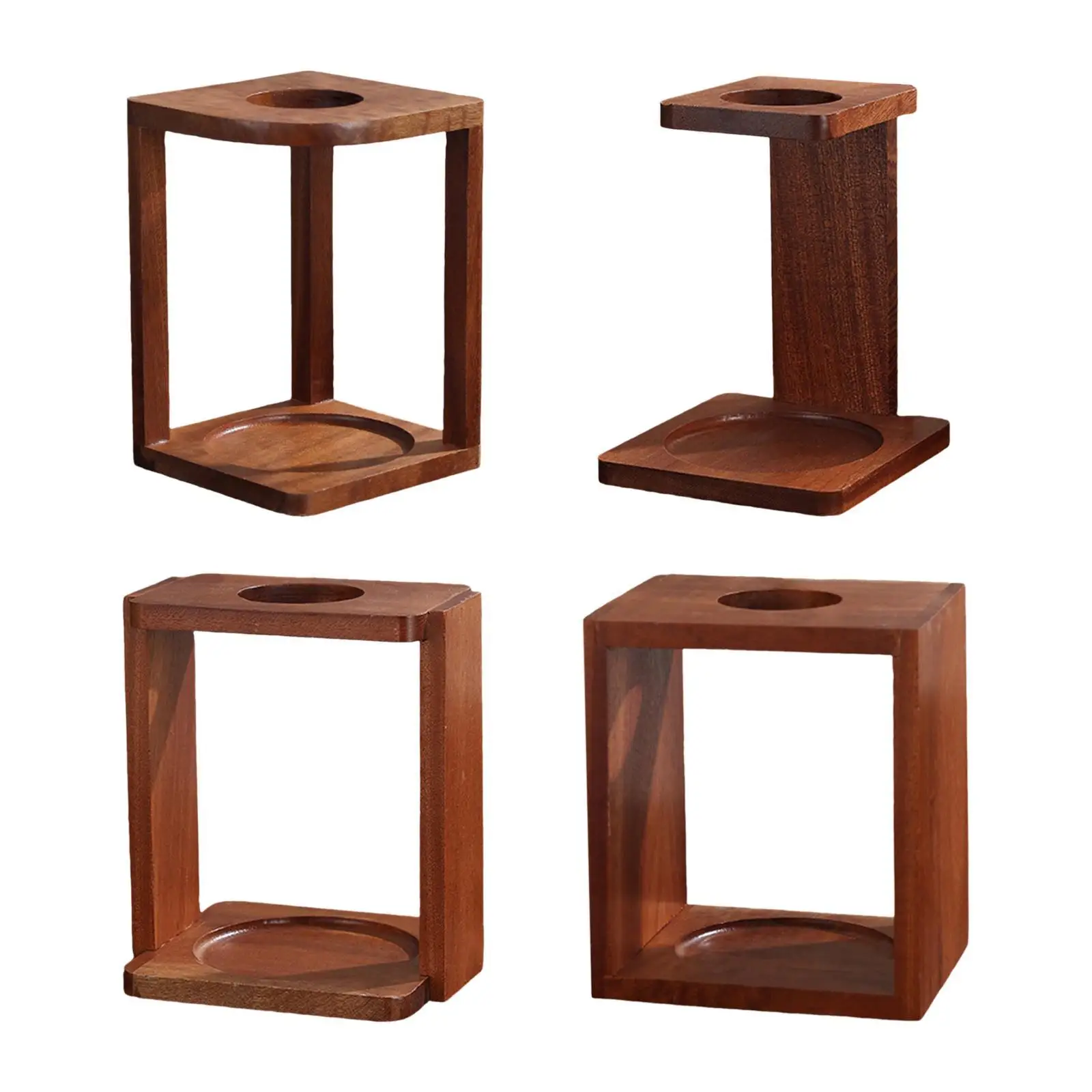 Держатель подноса для кофе деревянная прочная полка в стиле ретро легко