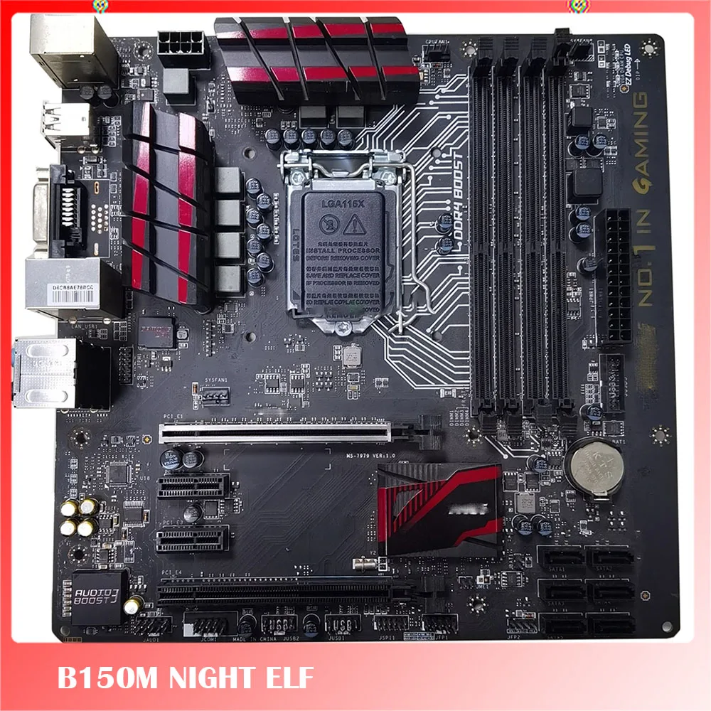 

Original Motherboard For MSI B150M NIGHT ELF DDR4 1151 Fully Tested Good Quality