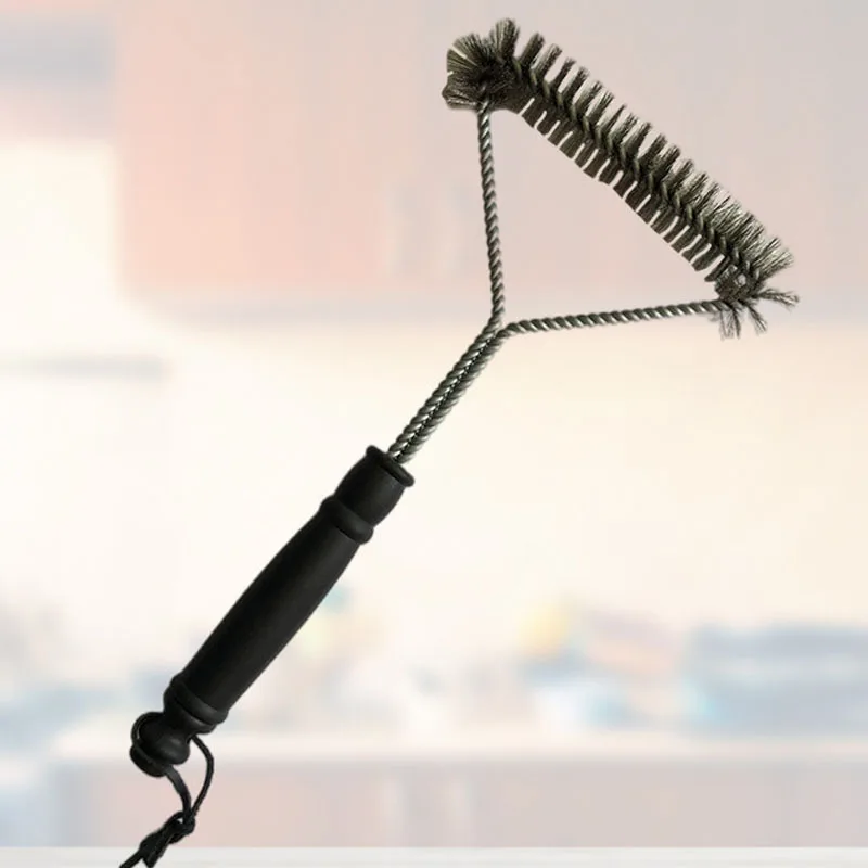 

1 шт., щётка для чистки гриля, с пластиковой ручкой