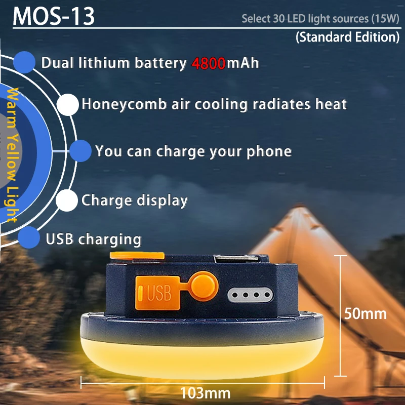 

Портативный светодиодный фонарь MOSLIGHTING