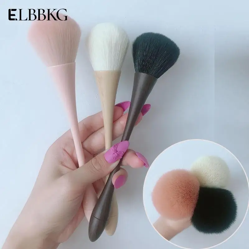 

1 шт. кисти для ногтей для маникюра искусство мягкая большая головка гель полировка пыль чистящие кисти серебряная кисть для дизайна ногтей аксессуары для ногтей инструмент