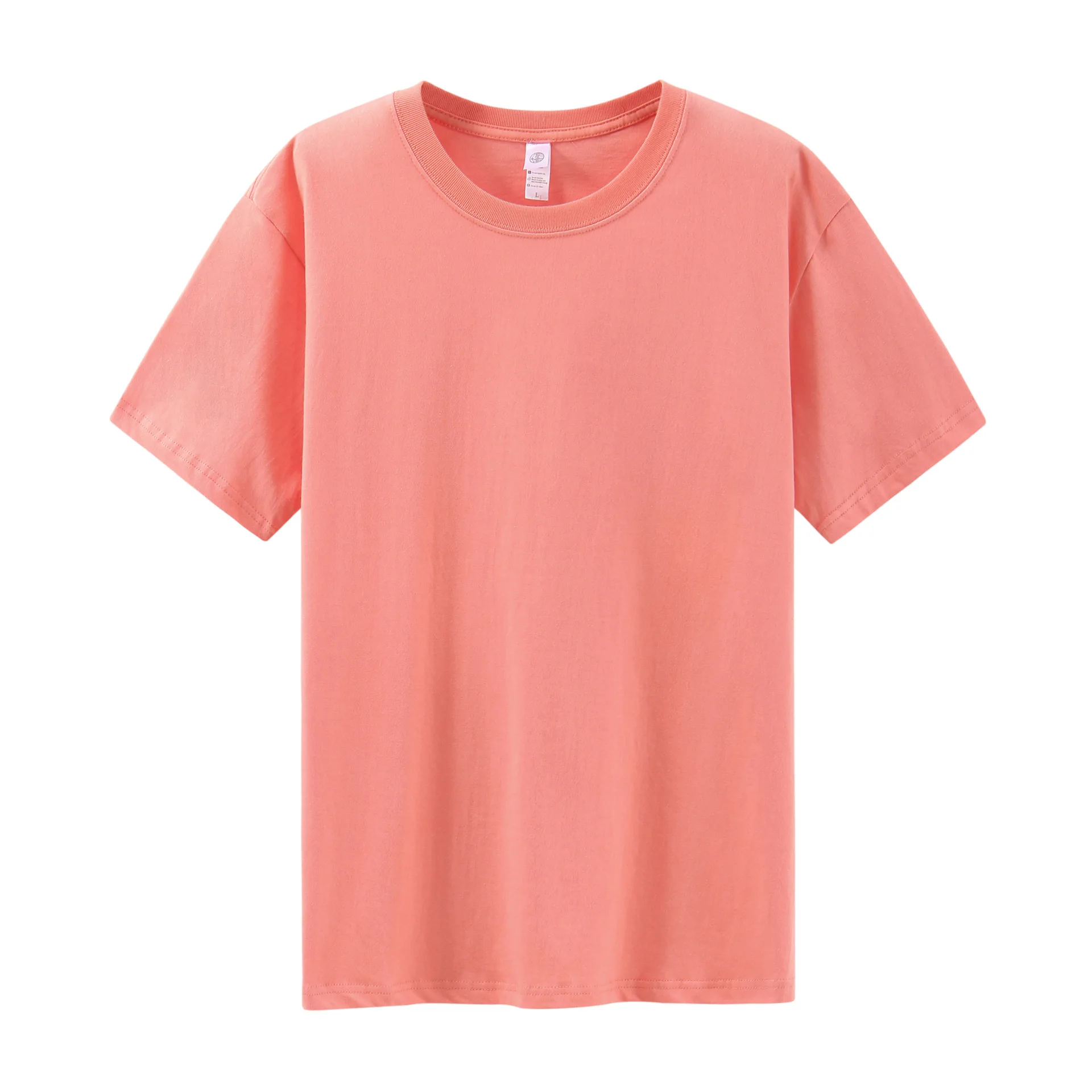 

Women's loose cotton casual round neck T-shirt short sleeve shirt gray