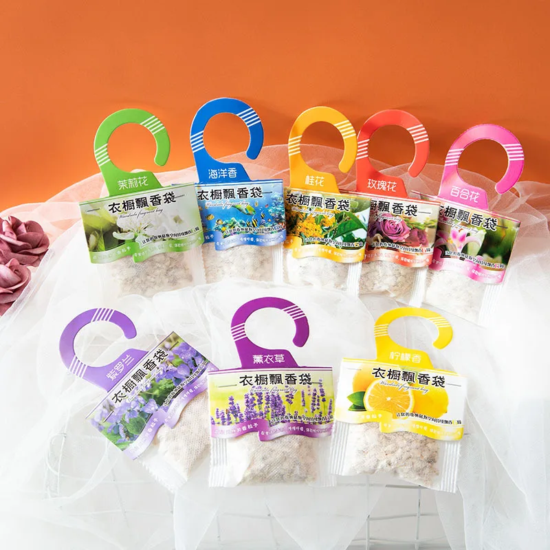 

5Pcs/Pack Cabinet Air Freshener Lavender Sachet Natural Fragrances Bedroom Room Deodorant Paper Bag Lasting Fragrance Sachet