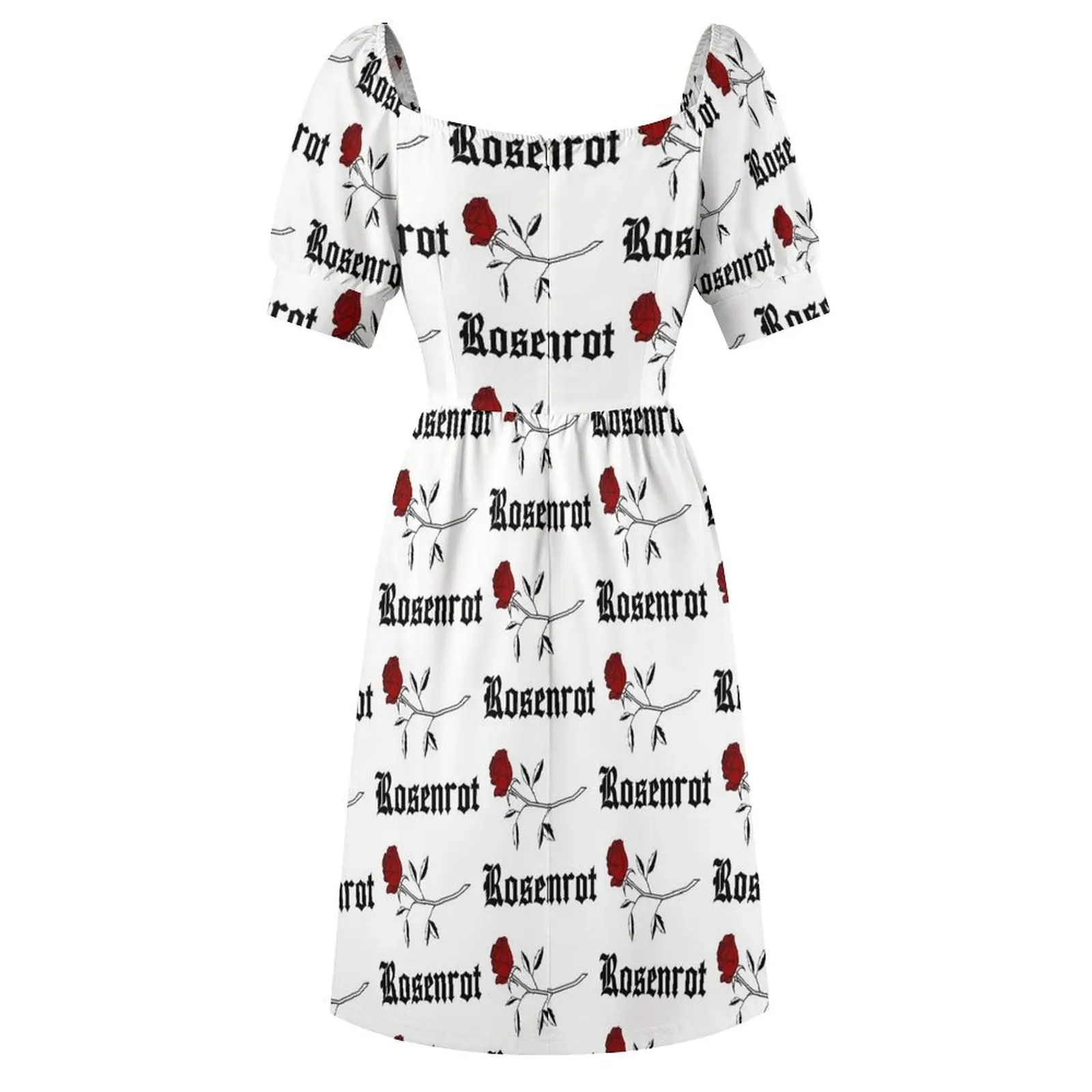 Rosenrot - черное платье с короткими рукавами летние платья элегантные женские