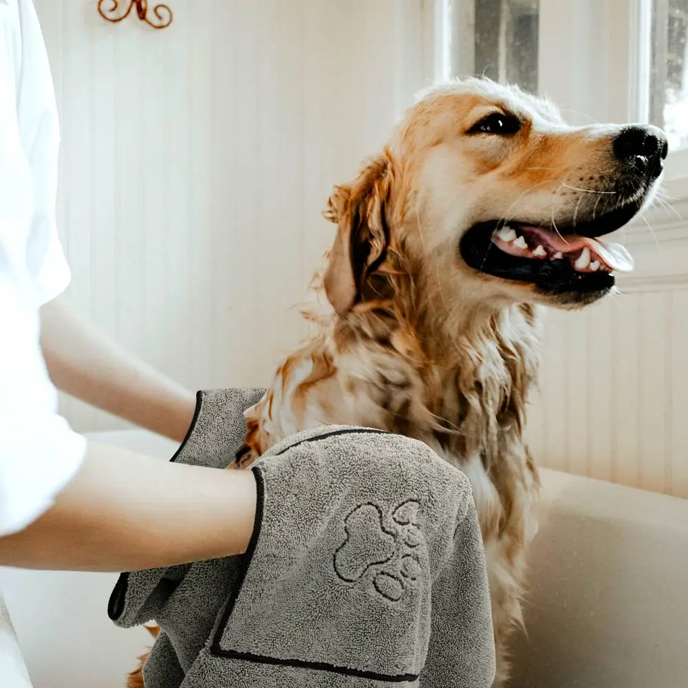 

Microfiber Strong Absorbent Water Bath Pet Towel Dog Towels Puppy Teddy General Pet Bath Supplies Cat Accessory