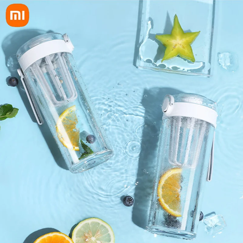 

Xiaomi Mijia Tritan Water Cup 600ML Portable Carry-on Mug Sports Drop-proof Locking Protection with Carrying Strap for Men Women
