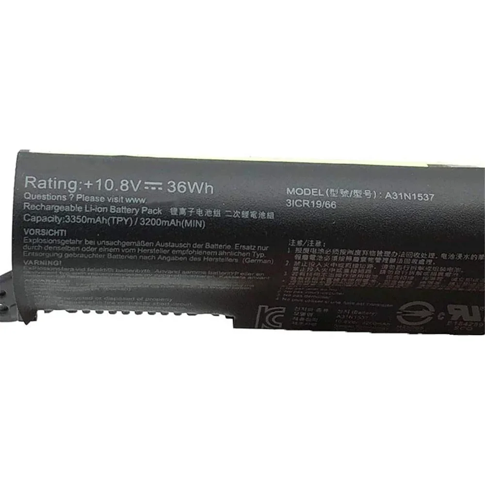 Новый оригинальный A31N1537 10 8 V 36wh Аккумулятор для ноутбука Asus VivoBook X441SA X441SC X441UA X441UV