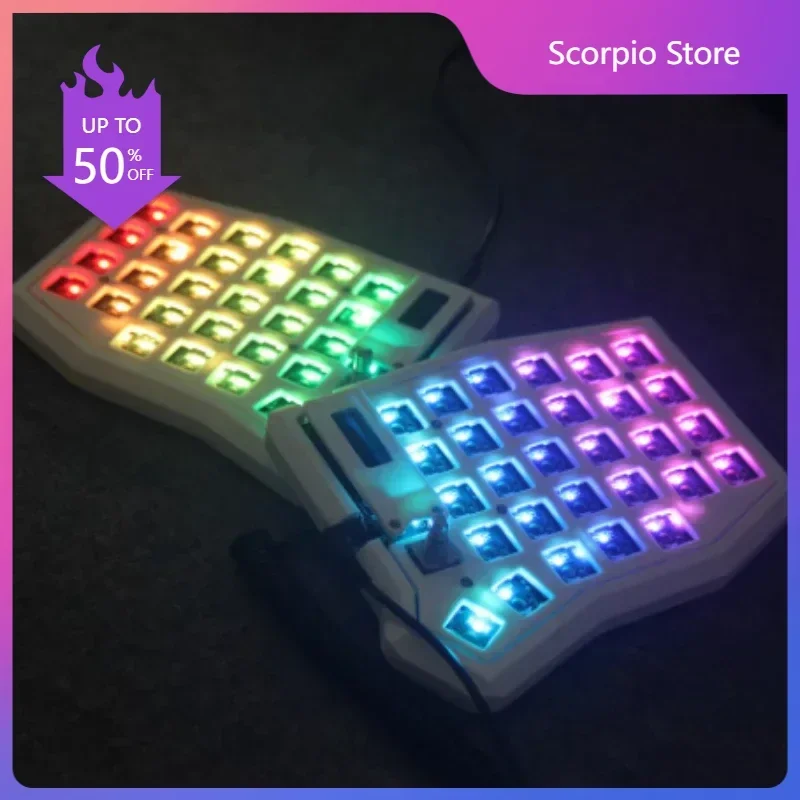 Комплект разделенной клавиатуры Sofle V2 Diy Custom 58Key Ручка Программируемая