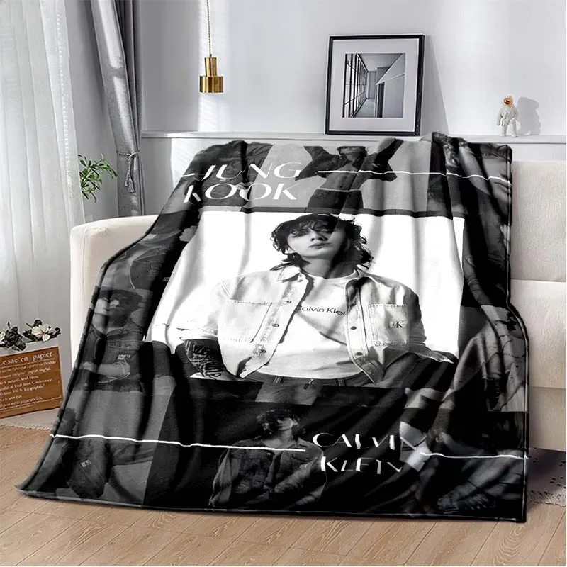 3D модное одеяло KPOP idol J-Jung Kook с принтом для гостиной спальни дивана офиса