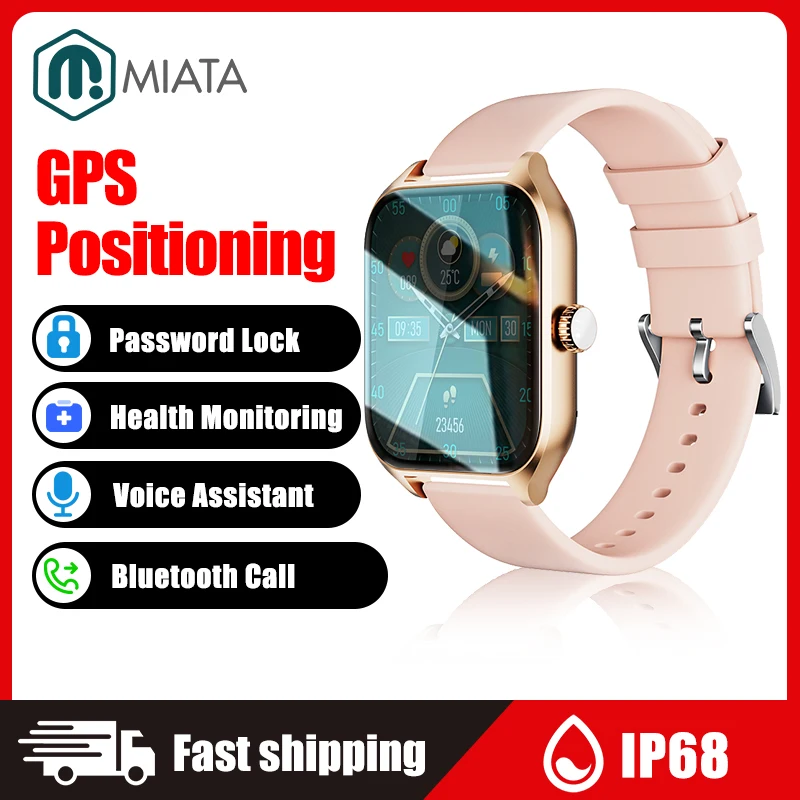 

GPS Positioning Bluetooth Call Samrt Watch W5 WS-1 Heart Rate Monitoring IP68 Waterproof Sports Fintess Smartwatch For Men Women