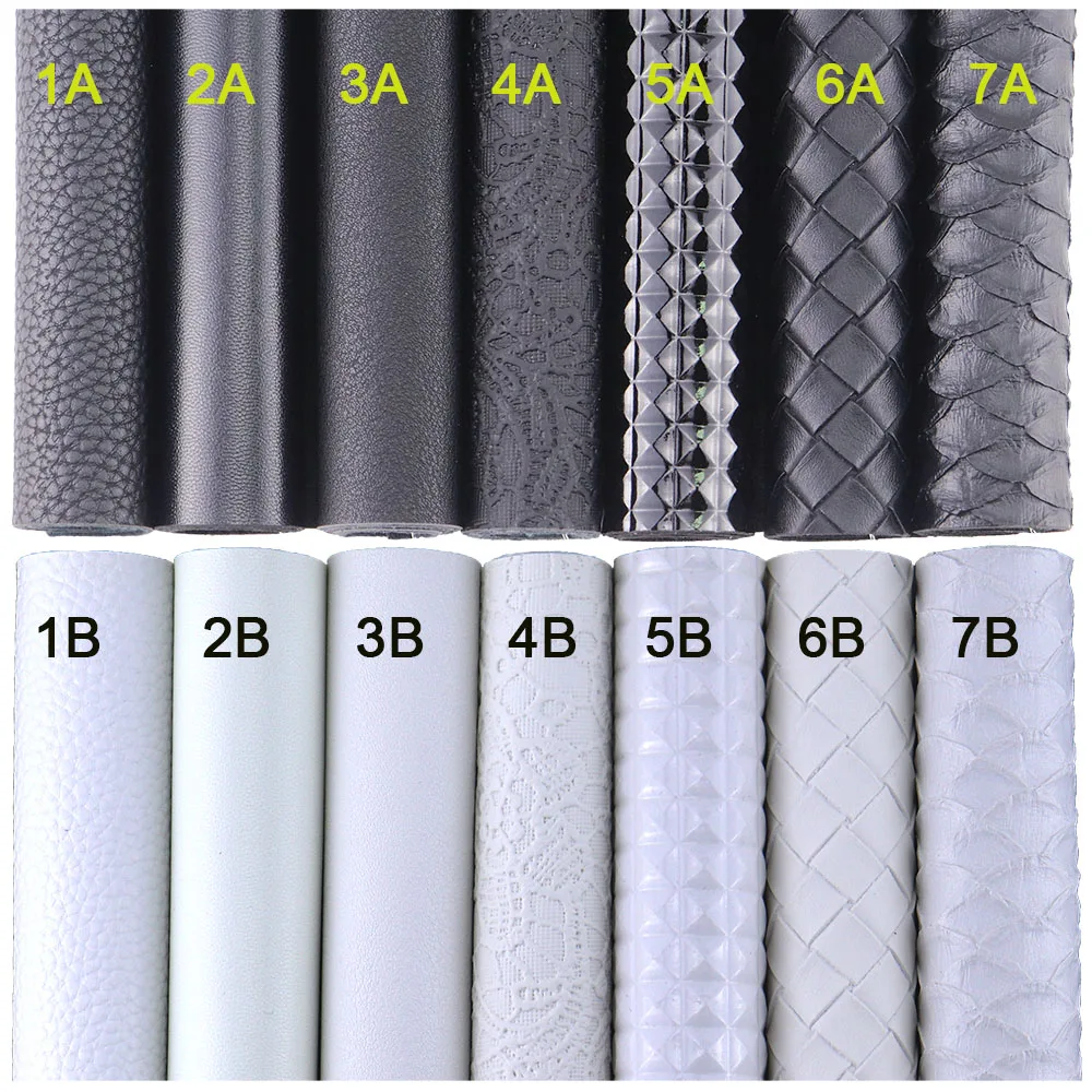 Черно-белая однотонная гладкая текстура личи чешуя тисненая ткань из