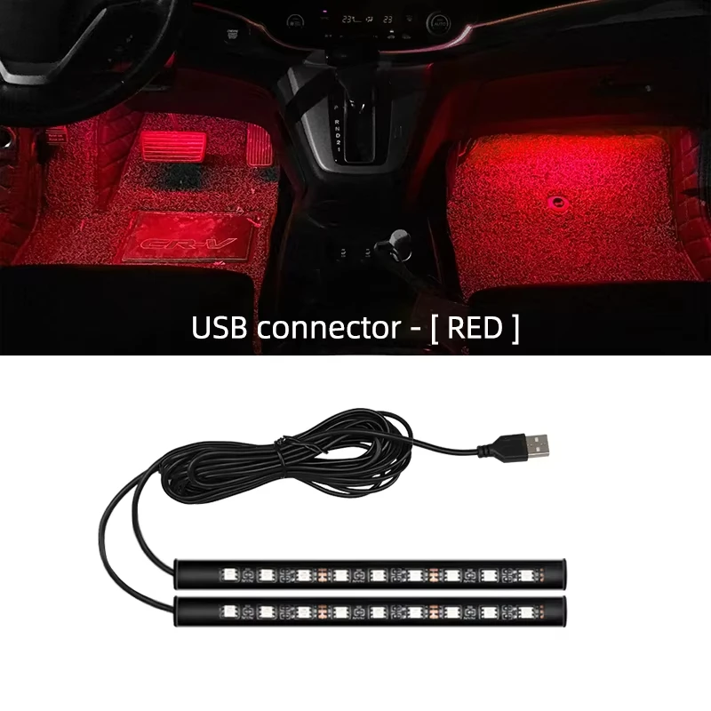 

Светодиодная Атмосферная Подсветка Салона Автомобиля 5В, USB-лампа Неонового Типа, Декоративные Аксессуары Для Салона Автомобиля