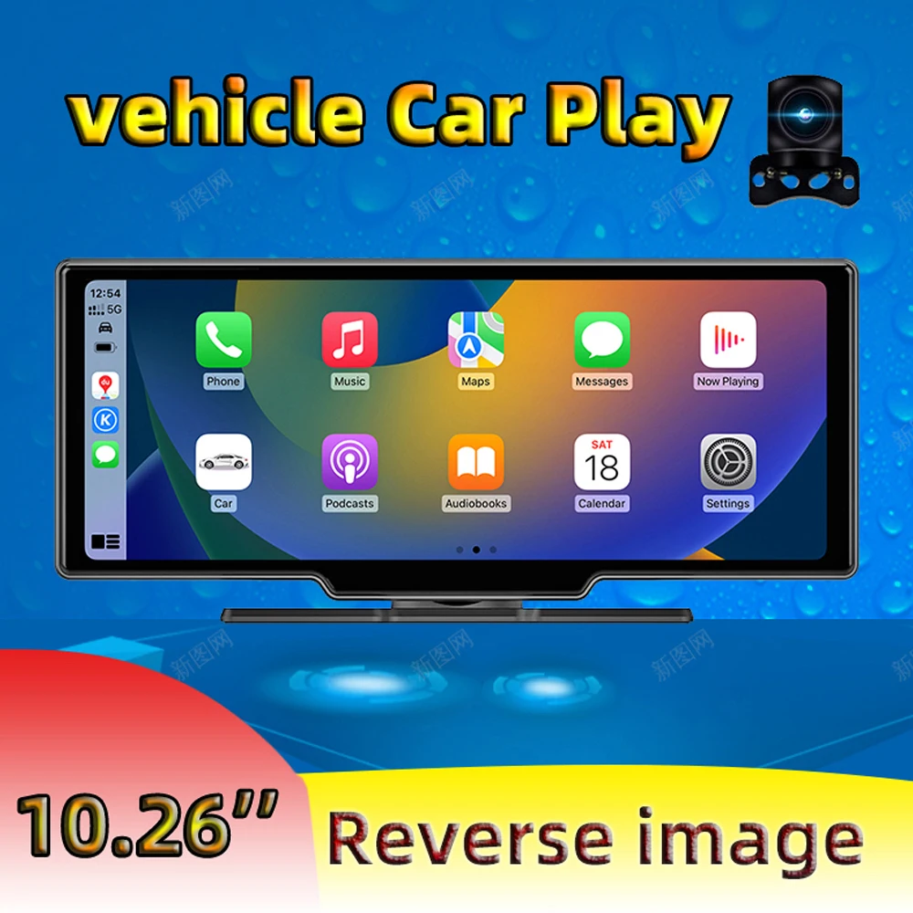 

Multi-language Car Video Recorder Auto Camcorder 10.26” Car Rearview Camera APP Control Car Multi-media Player AUX Car Console